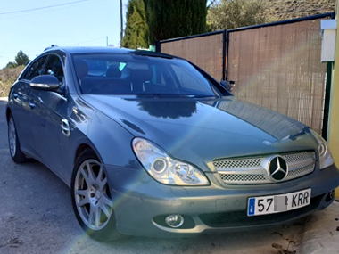 Mercedes CLS320 with new Spanish plates